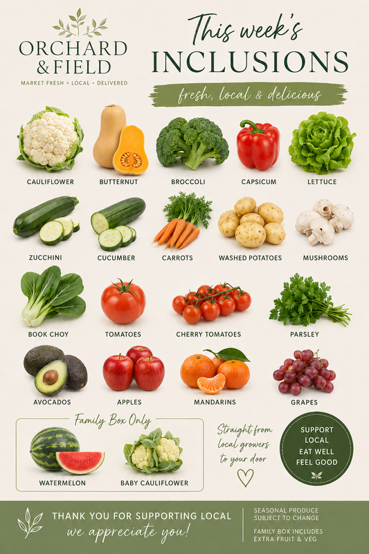 Couples seasonal fruit and veg box