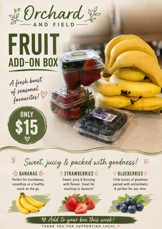 Bananas and berries add on