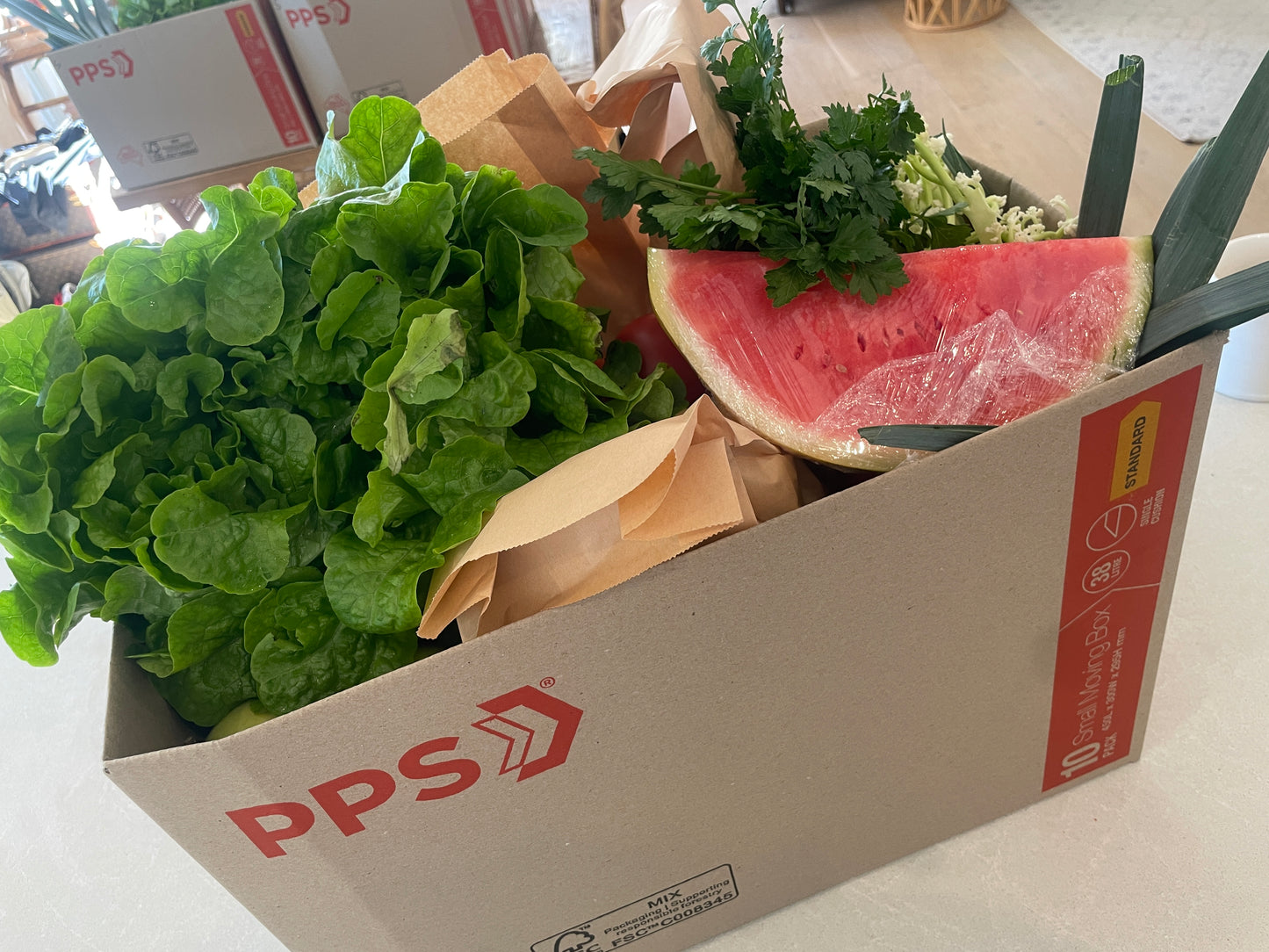 Family seasonal fruit and veg box
