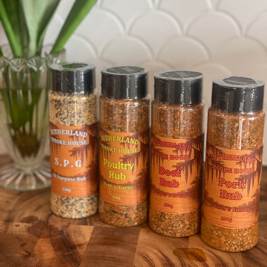 Sutherland smoke house BBQ rubs